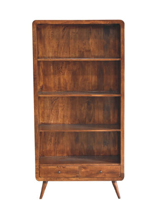 Librería curva de castaño