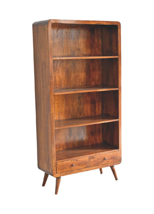 Librería curva de castaño