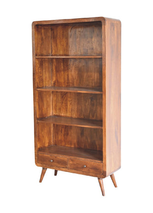 Librería curva de castaño