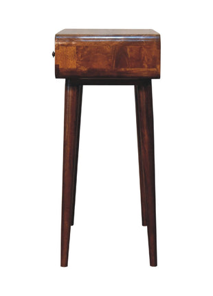 Chestnut Curved Hallway Table