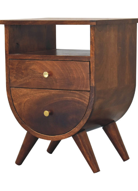 Split Chestnut Bedside
