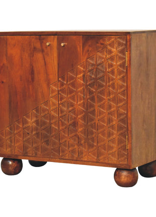 Chestnut Dice Cabinet