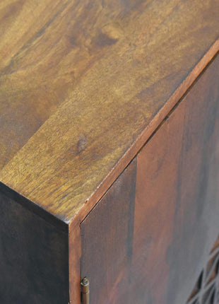 Chestnut Dice Cabinet