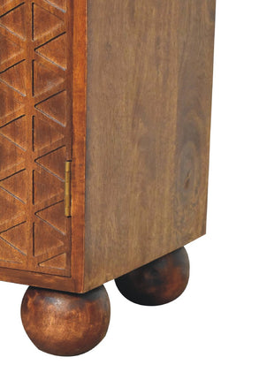 Chestnut Dice Cabinet