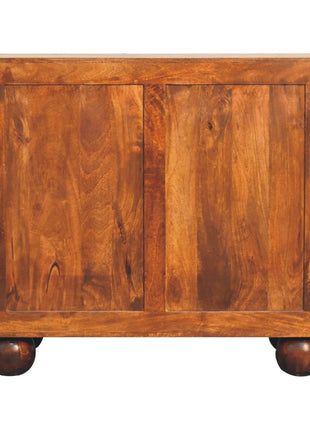 Chestnut Carved Ball Cabinet