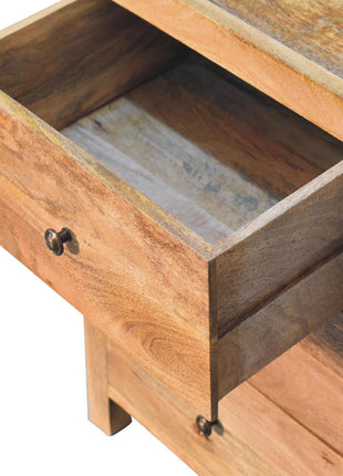 Aspen Oak-ish 3 Drawer Bedside