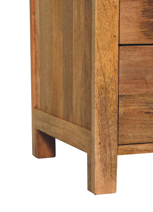 Aspen Oak-ish 3 Drawer Bedside