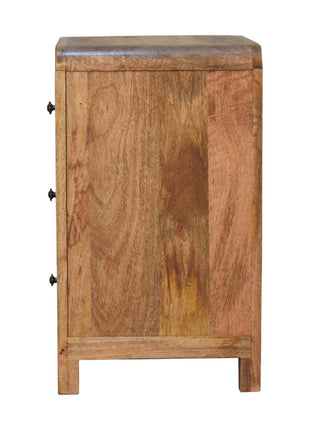 Aspen Oak-ish 3 Drawer Bedside