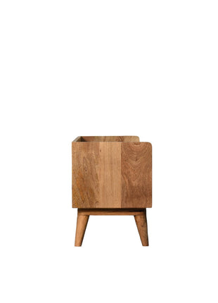 Oak-ish Nordic Storage Bench