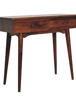 Chestnut Hallway 2 Drawer Console Table