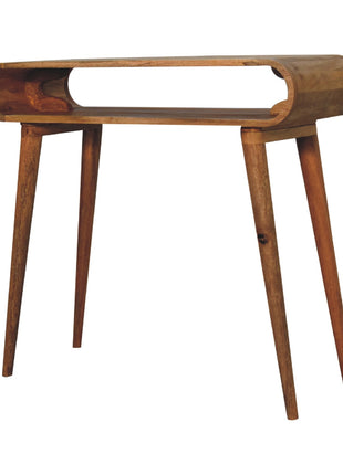 Amaya Oak-ish Nordic Style Console Table