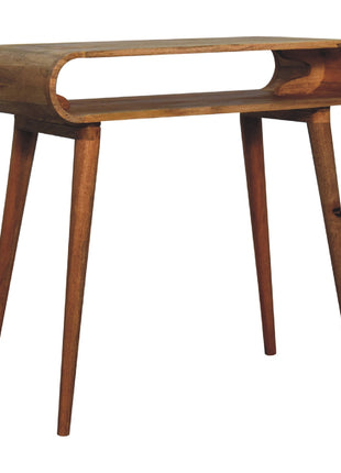 Amaya Oak-ish Nordic Style Console Table