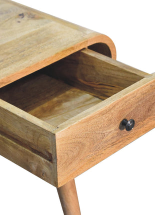 Curved Oak-ish Writing Desk