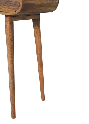 Curved Oak-ish Writing Desk