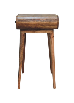 Curved Oak-ish Writing Desk