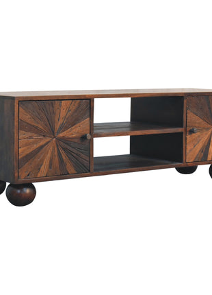 Sunrise Ball Walnut TV Unit