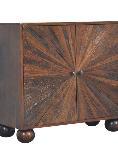 Sunrise Ball Walnut Cabinet