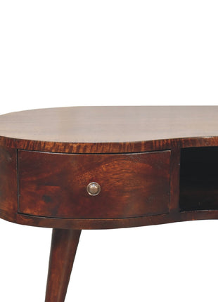 Light Walnut Wave Coffee Table