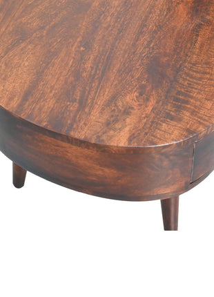 Light Walnut Wave Coffee Table