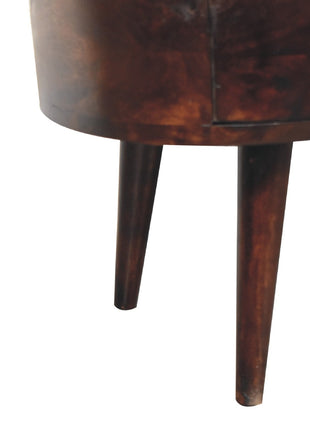 Light Walnut Wave Coffee Table
