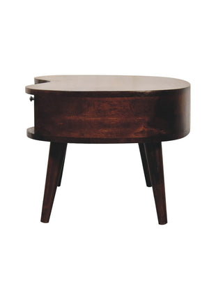 Light Walnut Wave Coffee Table