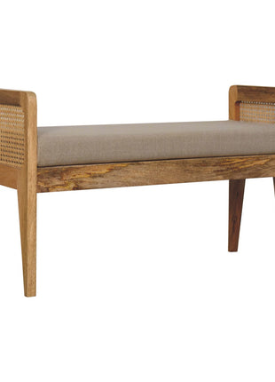 Banco de ratán y lino Mud