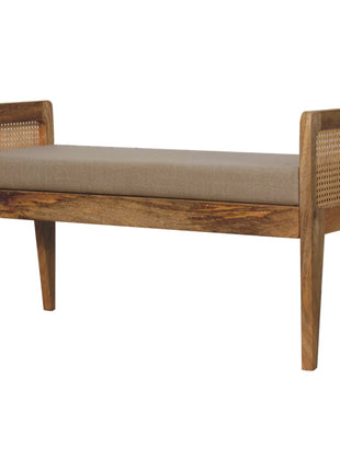 Banco de ratán y lino Mud