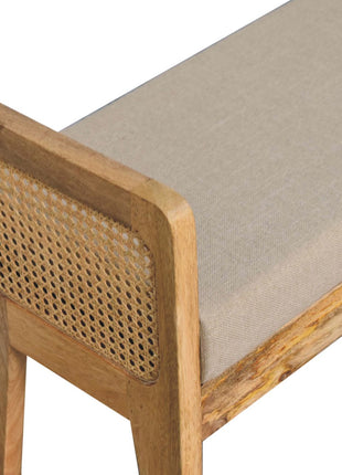 Banco de ratán y lino Mud