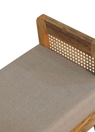 Banco de ratán y lino Mud