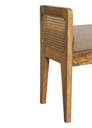 Banco de ratán y lino Mud