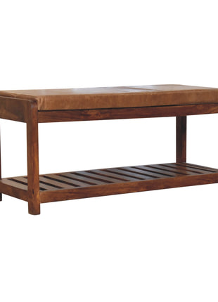 Buffalo Slatted Hallway Bench