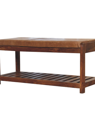 Buffalo Slatted Hallway Bench