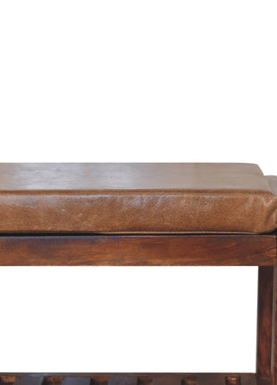 Buffalo Slatted Hallway Bench