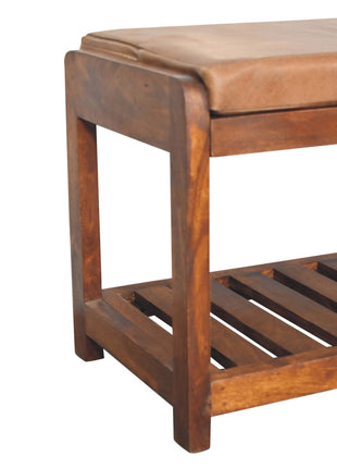 Buffalo Slatted Hallway Bench