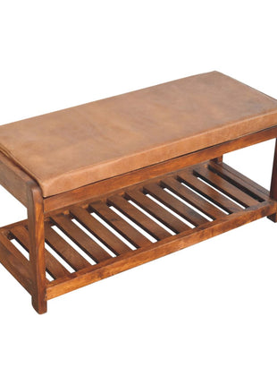 Buffalo Slatted Hallway Bench