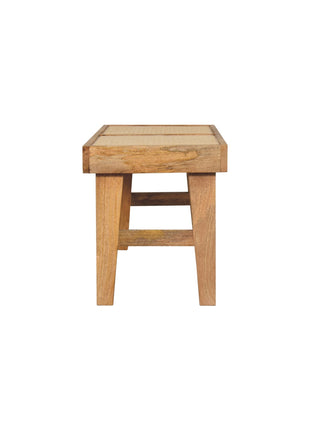 Open Rattan Bench