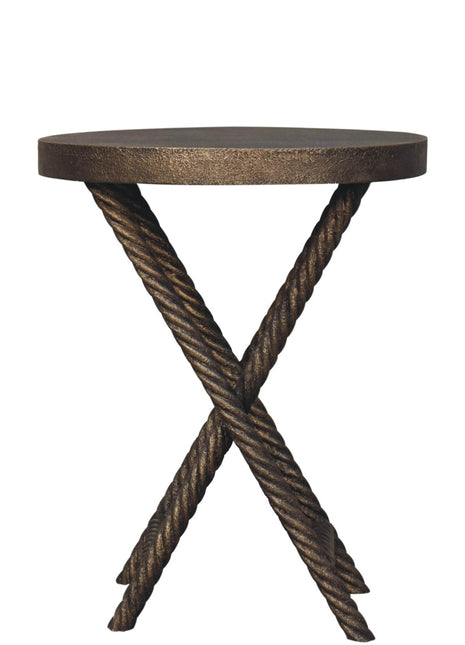 Metallic Rope Side Table