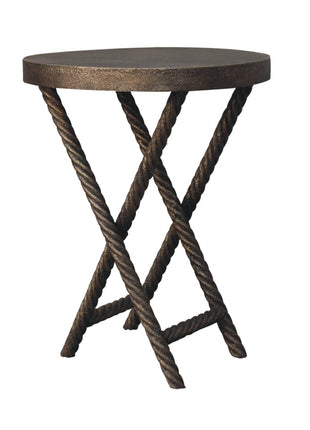 Metallic Rope Side Table
