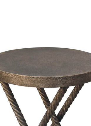 Metallic Rope Side Table