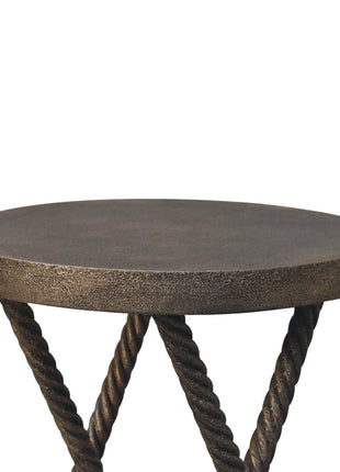 Metallic Rope Side Table
