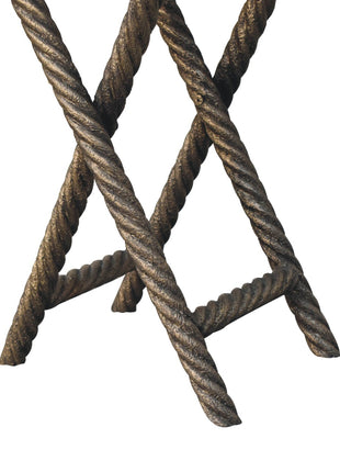 Metallic Rope Side Table