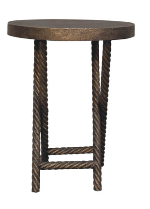 Metallic Rope Side Table