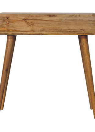 Oak-ish Curved Hallway Table