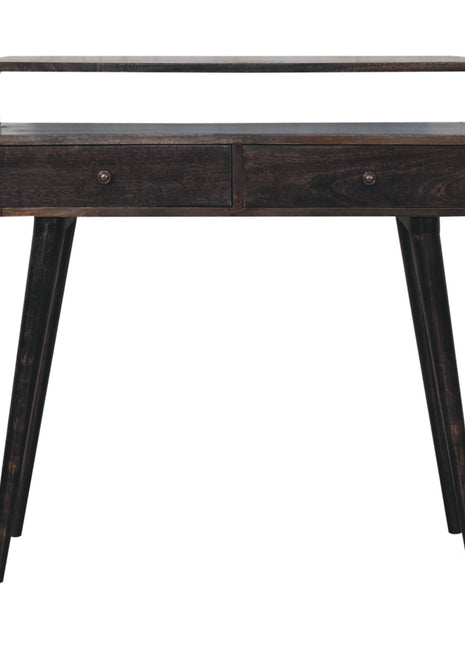Curved Oak-ish Console Table