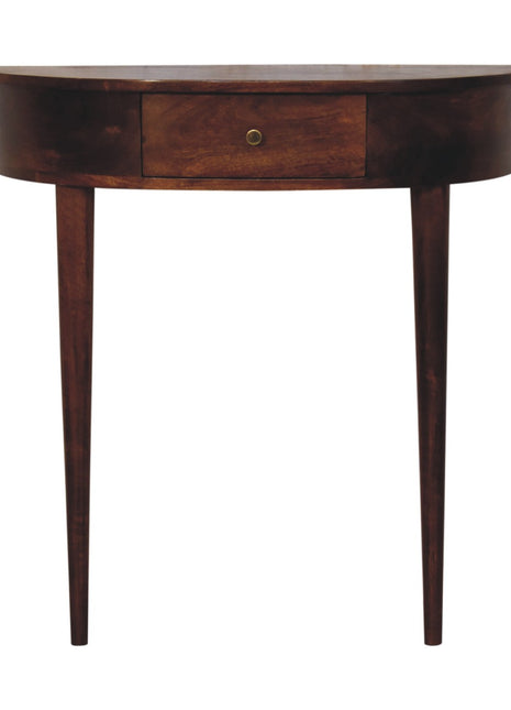 Backless Mounted Chestnut Console
