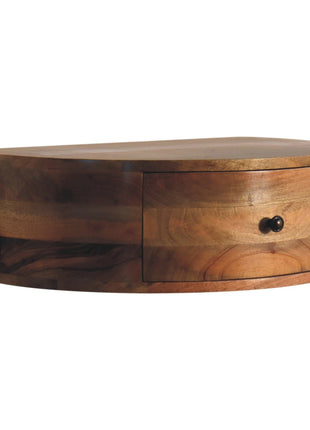 Large Wall Mounted Rounded Bedside