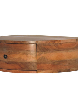 Large Wall Mounted Rounded Bedside