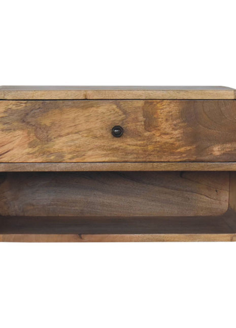 Large Floating Curve Open Slot Bedside
