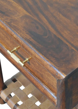 Regency Woven Shelf Nightstand