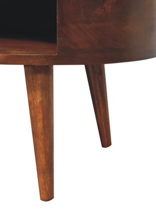 Large Chestnut Wave Coffee Table
